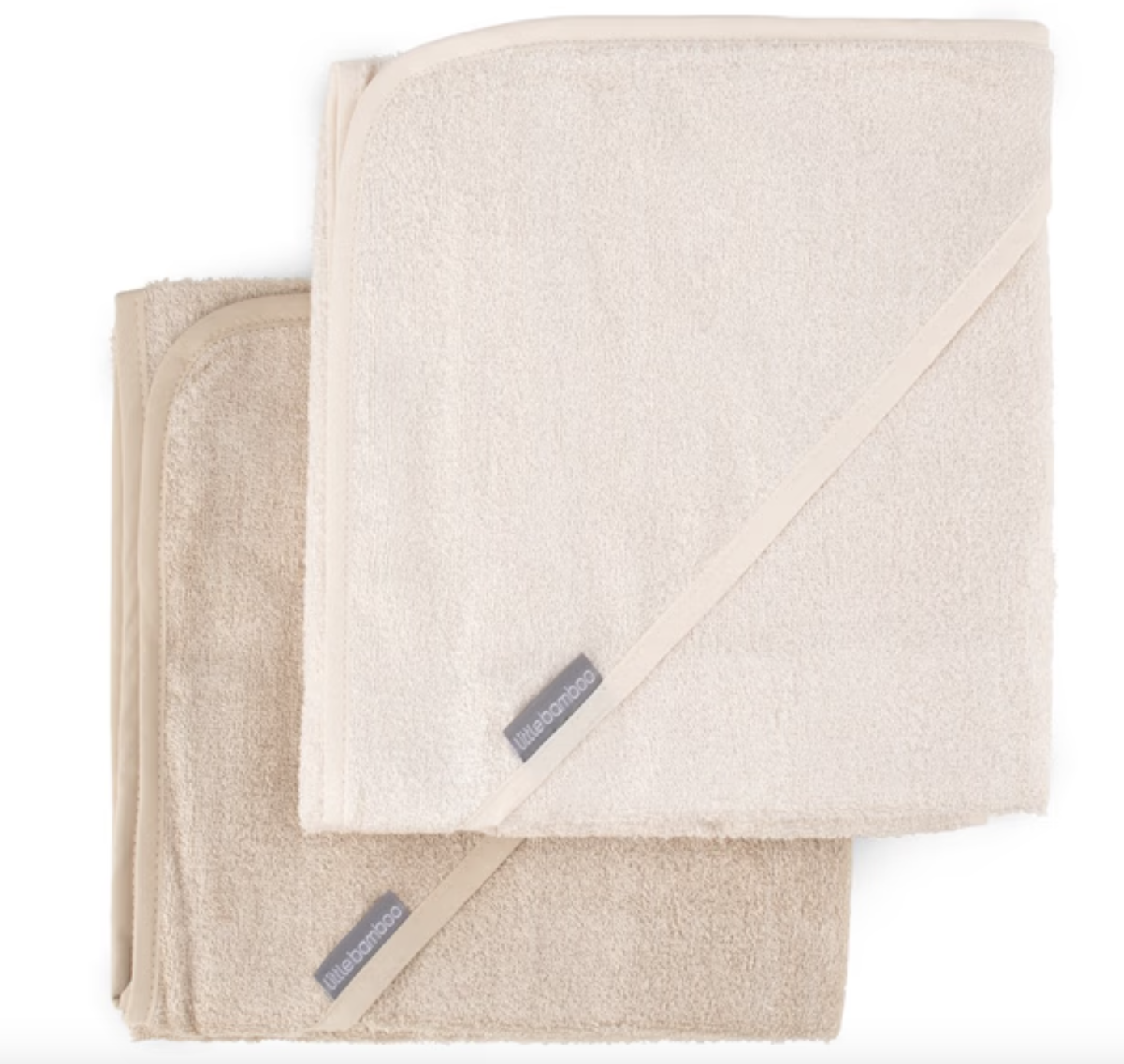 Little Bamboo 2 Pack Hooded Towel Iced Coffee
